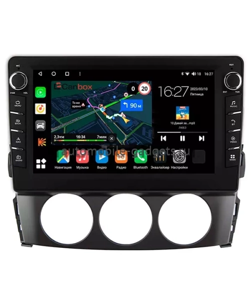 Штатная магнитола Canbox M-Line 7831-9-519 для Mazda MX-5 3 (NC) 2005-2015 на Android 10 (4G-SIM, 2/32, DSP, IPS) С крутилками