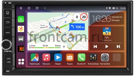 Nissan Micra (K12) 2002-2010, Micra (K13) 2010-2016 7 дюймов Canbox H-Line 5602 на Android 10 (4G-SIM, 4/32, DSP, IPS) С крутилкой