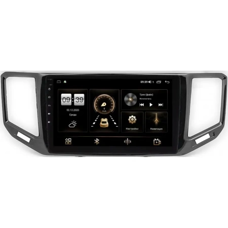 Штатная магнитола Volkswagen Teramont 2017-2022 (глянцевая) Canbox M-Line 4543-10-054 на Android 10 (4G-SIM, 2/32, DSP, QLed)