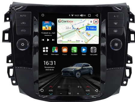 Nissan Navara (Frontier) 4 (D23) 2014-2024 (глянцевая) Canbox (Tesla style) 9.7 дюймов 2/32 GT096-1312-187 на Android 10 (QLed, DSP, CarPlay)