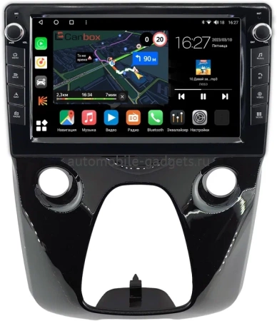 Citroen C1 2 2014-2022 Canbox M-Line 7825-10-1458 на Android 10 (4G-SIM, 2/32, DSP, QLed) С крутилками