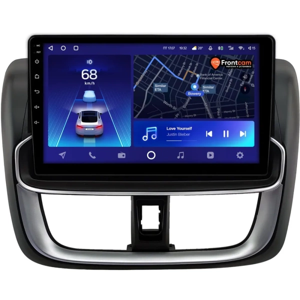 Штатное головное устройство Toyota Vios 3, Yaris 3 (XP150) 2017-2022 Teyes CC3L 4/32 10 дюймов RM-10-0432 на Android 10 (4G-SIM, DSP, IPS)