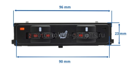 Комплект подогрева двух сидений для Toyota Prado 2017+ Ksize ZG6pr