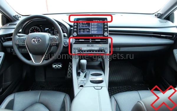 Штатное головное устройство Toyota Avalon 5 2018-2024 Teyes CC2L PLUS 1/16 10 дюймов RM-10-2374 на Android 8.1 (DSP, IPS, AHD)