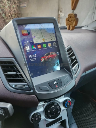 Штатное головное устройство Ford Fiesta (Mk6) 2008-2019 Canbox PRO-Line (Tesla style) 9.7 дюймов 8/256 7883-1312-124 на Android 13 (4G-SIM, DSP, QLed)