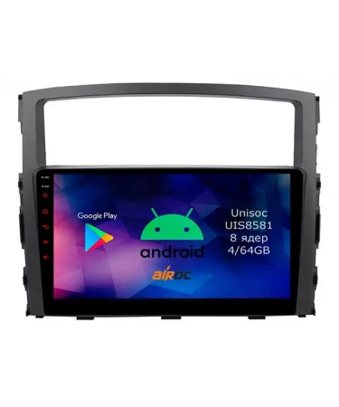 Airoc RM-2603 штатная магнитола для Mitsubishi Pajero IV (2006+), Montero, Shogun на Android 12 с 4GB, DSP, 4G