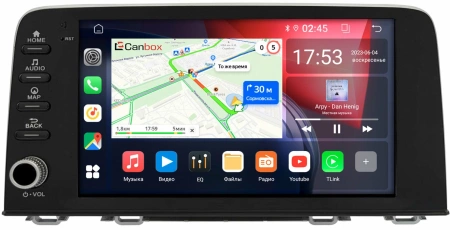 Штатная магнитола Honda CR-V 5 2016-2024, Breeze 2019-2022 Canbox GTR9-4092 4/64 Android 10 (IPS, DSP, CarPlay)