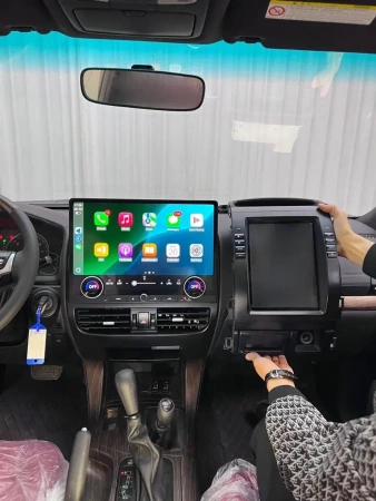 Carmedia ZF-3036-GE ("Тесла-стиль") штатная магнитола для Toyota LC Prado 120, Lexus GX 470 (2002-2009) на Android 13 c 8GB, DSP, 4G