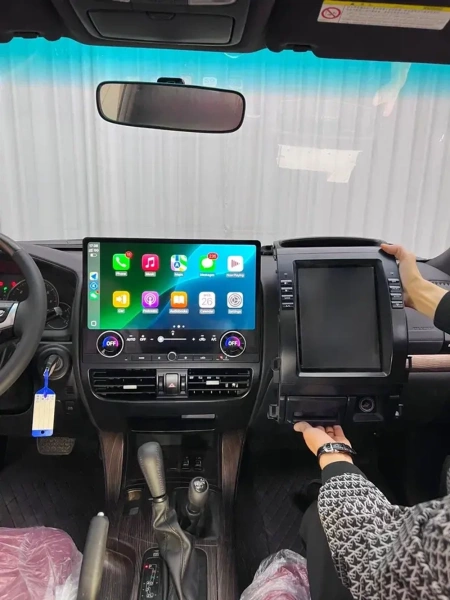 Carmedia ZF-3036-GE ("Тесла-стиль") штатная магнитола для Toyota LC Prado 120, Lexus GX 470 (2002-2009) на Android 13 c 8GB, DSP, 4G