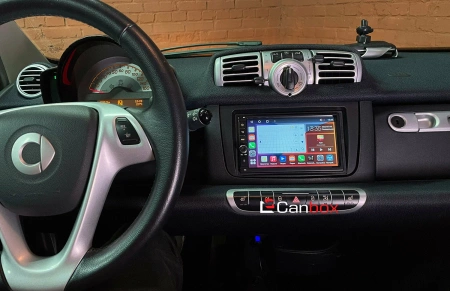 Магнитола в штатное место 2 din Smart Fortwo 2 2011-2015 Canbox 2/32 на Android 10 (GT7-RP-11-358-405) (IPS, DSP, CarPlay)