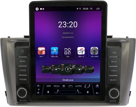 Штатная магнитола OEM GT095-9-3017 для Toyota Avensis 3 2008-2015 (серая) на Android 10 (2/16, DSP, Tesla)