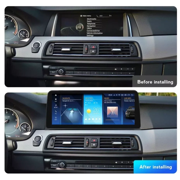 Carmedia MKD-BM001-11-16-5X-MKD-B-12-7862-612-CIC монитор 12,3" для BMW 5 Series F10, F11 (2011-2013) CIC на Android 11 с 6GB, 4G