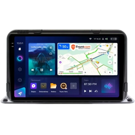 Универсальная магнитола 2 DIN 9 дюймов Teyes CC3 2K 360 6/128 9.5 дюймов RM-9191 на Android 10 (4G-SIM, DSP, QLed) для установки на торпедо