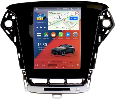 Штатное головное устройство Ford Mondeo 4 2010-2014 Canbox H-Line (Tesla style) 9.7 дюймов 6/128 5627-FR139A на Android 10 (4G-SIM, DSP, QLed)