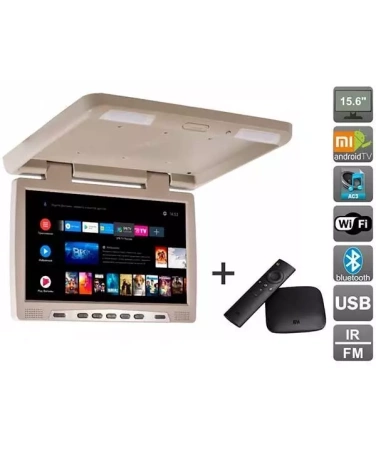 AVS115 (бежевый) + Xiaomi Mi Box + AV120520DC Потолочный монитор на Android