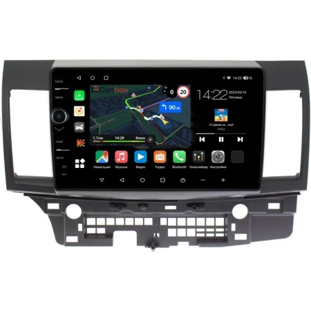 Штатная магнитола Canbox M-Line 7850-1047 для Mitsubishi Lancer X 2007-2018 на Android 10 (4G-SIM, 2/32, DSP, QLed) для авто с Rockford