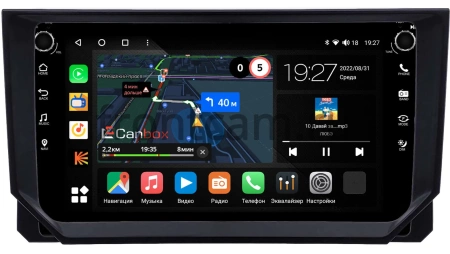 Штатная магнитола Canbox M-Line 7801-9-0888 для Seat Ibiza 5, Arona 2017-2021 на Android 10 (4G-SIM, 2/32, DSP, IPS) С крутилками
