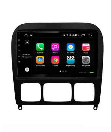 NaviPilot DROID10 ULTRA штатная магнитола для Mercedes Benz S-class W220 1998-2005 на Android 10 с 6GB, DSP, 4G