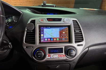 Hyundai i20 I 2008-2012 (серебро) Canbox 2/32 на Android 10 (GT7-RP-HDi20B-193) (IPS, DSP, CarPlay)