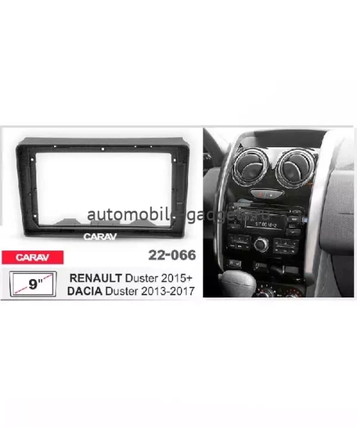 CARAV 22-066 Переходная рамка для установки магнитолы 9 дюймов RENAULT Duster 2015+ / DACIA Duster 2013-2017