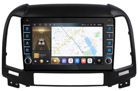 Carmedia OL-9717-N (крутилки) магнитола для Hyundai Santa Fe (2006-2012) на Android 12 c 4GB, DSP, 4G
