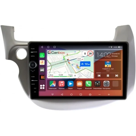 Honda Jazz 2 2008-2014 (левый руль) Canbox H-Line 7852-1067 на Android 10 (4G-SIM, 4/32, DSP, QLed)