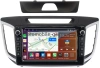 Штатная магнитола Hyundai Creta 2016-2021 Canbox H-Line 7827-1028 на Android 10 (4G-SIM, 4/64, DSP, QLed) С крутилками