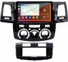 Штатная магнитола Toyota Fortuner, Hilux 7 2004-2015 (черная, глянцевая) Canbox Logic-i3 2K 5735-9-2212 на Android 11 (4G-SIM, 8/256, DSP, 360, QLed)