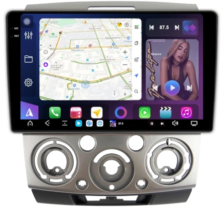 FarCar S500 2K (BX3021M) штатная магнитола для Ford Ranger, Everest, Mazda BT-50 2006-2011 (серебро) на Android 14 c 6GB, DSP, 4G