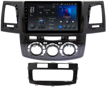 Штатное головное устройство Toyota Fortuner, Hilux 7 2004-2015 (с кондиционером или климат-контролем) Teyes X1 4G 4/64 9 дюймов RM-9414 на Android 10 (4G-SIM, DSP)