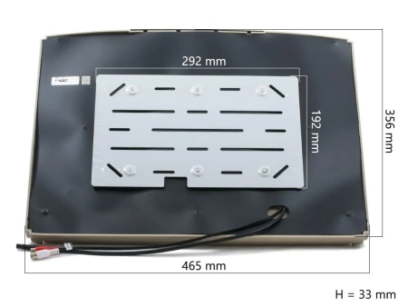 Потолочный монитор AVEL AVS1717MBE (серый) 17,3" со встроенным Full HD медиаплеером 