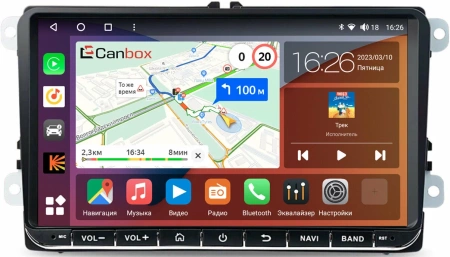 Volkswagen Amarok 2010-2024 Canbox H-Line 7304-4/64 Android 10 (4G-SIM, DSP, QLed)