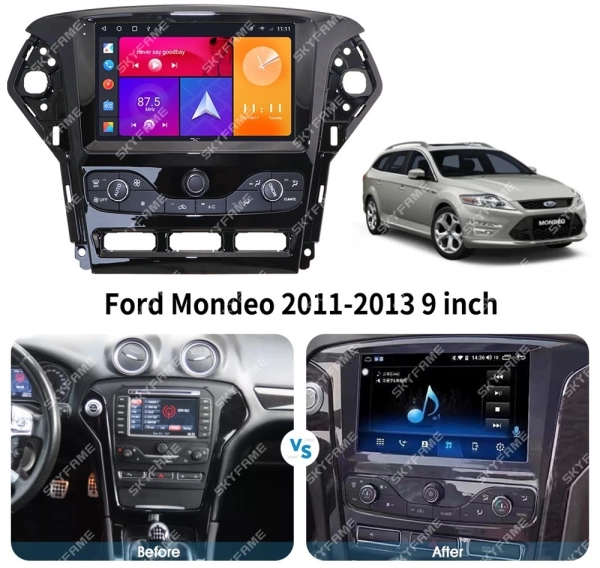 Carmedia OL-9281-2-PH-9009-12256-TS20 штатная магнитола для Ford Mondeo 4 (2010-2015) на Android 13 с 12GB, DSP, 4G