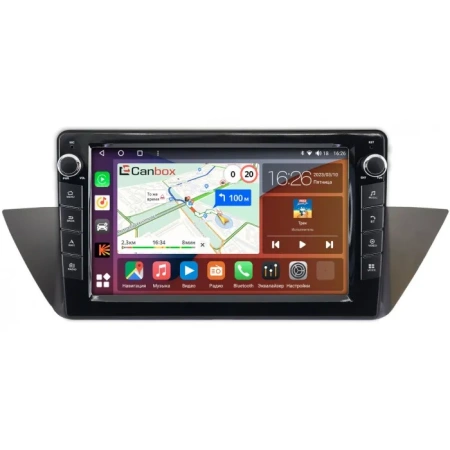 Штатная магнитола Canbox H-Line 7826-10-708 для BMW X1 (E84) 2009-2015 на Android 10 (4G-SIM, 4/32, DSP, QLed) С крутилками