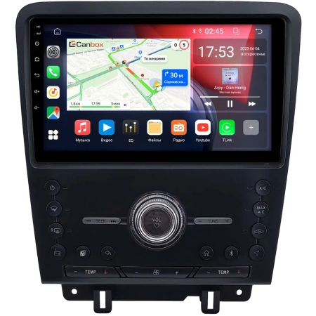 Штатная магнитола Ford Mustang 5 2009-2014 Canbox L-Line 4295-10-0035 на Android 10 (4G-SIM, 6/128, TS18, DSP, QLed)