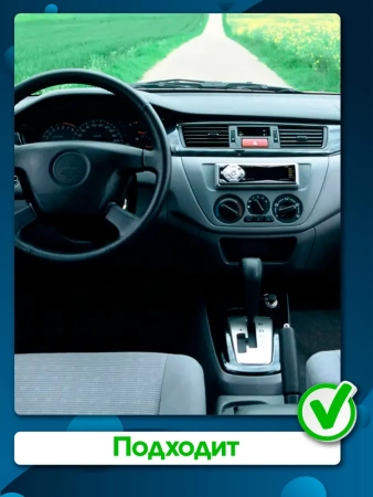Штатная магнитола Canbox EVO 2K 5814-9230 для Mitsubishi Lancer 9 2000-2010 (серая) на Android 14 (4G-SIM, 4/64, DSP, QLed, AI, 360)