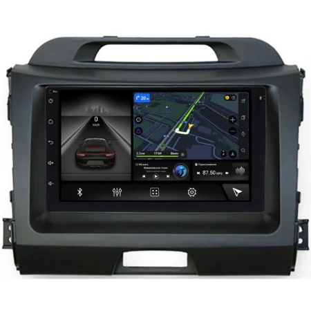 Магнитола в штатное место 2 din Kia Sportage III 2010-2016 Canbox L-Line 4475-RP-KISGB-52 на Android 10 (4G-SIM, 6/128, TS18, DSP, IPS)