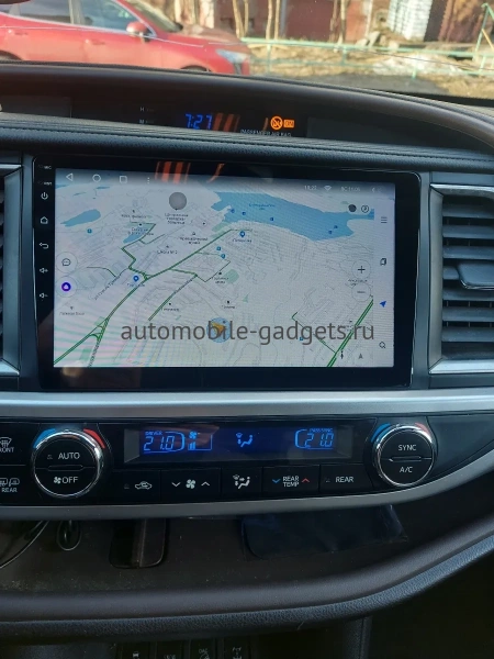 Штатная магнитола Toyota Highlander 3 (U50) 2013-2019 Canbox Logic-i3 5738-1035 на Android 11 (4G-SIM, 6/128, DSP, 360, QLed)