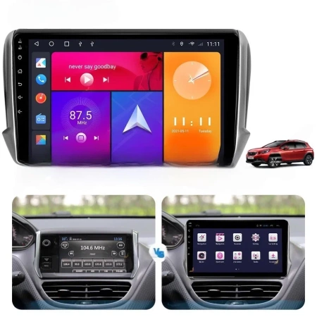 Carmedia OL-1964-I штатная магнитола для Peugeot 208, 2008 2013-2019 на Android 10 c 2GB, DSP, 4G