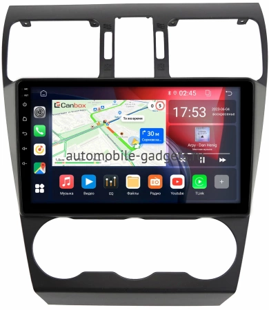 Штатная магнитола Subaru Forester 4 2015-2018, XV, Crosstrek 2015-2017, WRX 2016-2021 Canbox RS9-9036 1.5/32 Android 10 (IPS, DSP, CarPlay)