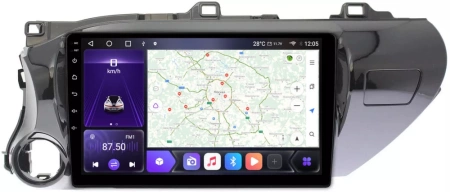 Carmedia SF-1686-J Штатная магнитола для Toyota Hilux 2015+ на Android 10 c 4GB, DSP, 4G