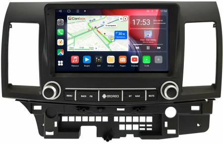 Штатная магнитола Mitsubishi Lancer 10 2007-2017 Canbox L-Line 4167-9-3300 на Android 10 (4G-SIM, 3/32, TS18, DSP, QLed)