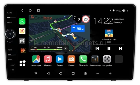 Штатная магнитола Hyundai Venue 2019-2024 Canbox M-Line 7840-9-0283 на Android 10 (4G-SIM, 2/32, DSP, QLed)