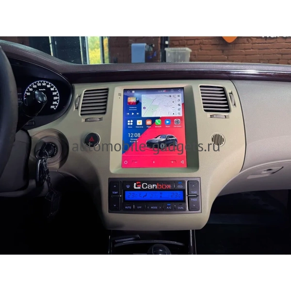 Штатное головное устройство Hyundai Grandeur 4 2005-2011 (желтая) Canbox M-Line (Tesla style) 9.7 дюймов 4/64 5622-1312-227 на Android 10 (4G-SIM, DSP, QLed)