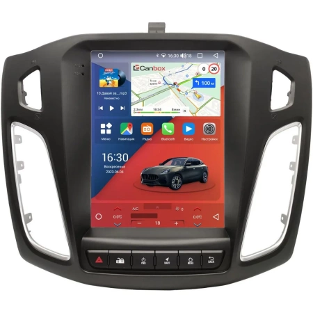 Штатное головное устройство Ford Focus 3 2011-2019 (Тип 2) Canbox H-Line (Tesla style) 9.7 дюймов 4/64 5623-1312-214 на Android 10 (4G-SIM, DSP, QLed)