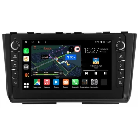 Штатная магнитола Hyundai Creta 2 2021-2024 (черная, матовая) Canbox M-Line 7835-10-2526 на Android 10 (4G-SIM, 2/32, DSP, QLed) С крутилками