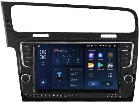 Штатное головное устройство Teyes CC3L WIFI 2/32 9 дюймов RM-9-3461 для Volkswagen Golf 7 2012-2022 (черная, глянцевая) на Android 8.1 (DSP, IPS, AHD)
