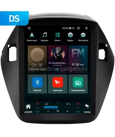 Штатное головное устройство Hyundai ix35, Tucson 2 2009-2015 (Тип A, B) Canbox M-Line (Tesla style) 9.7 дюймов 2/32 5620-1312-31 на Android 10 (4G-SIM, DSP, QLed)