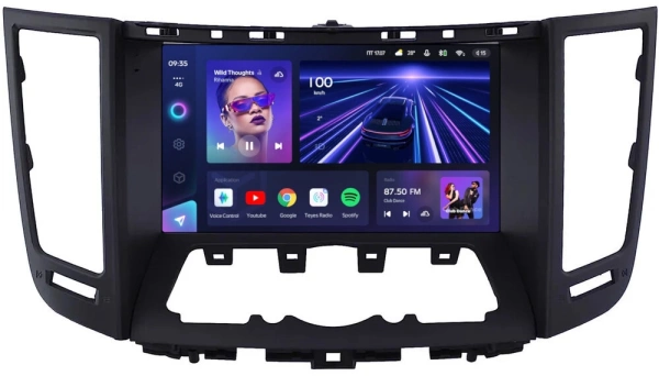 Штатное головное устройство Teyes CC3L WIFI 2/32 9 дюймов RM-9-1725 для Infiniti FX50 (S51), FX37 (S51), FX35 (S51) 2008-2013 (Тип A, для авто без сенсорного экрана и кнопки TEL) на Android 8.1 (DSP, IPS, AHD)