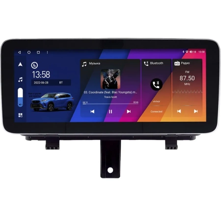 Штатная магнитола Audi Q3 (8U) 2011-2018 12.3 дюйма Canbox M-Line 7712-0080 на Android 10 (4G-SIM, 2/32, DSP, QLed) Mercedes Style